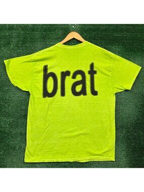 CharliXCX Brat Logo Album Cover T-shirt size Large